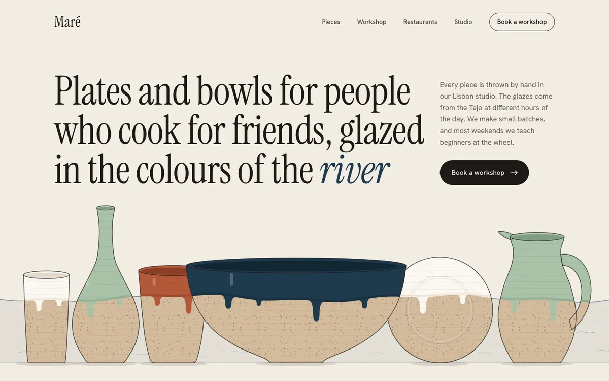 Maré sample website